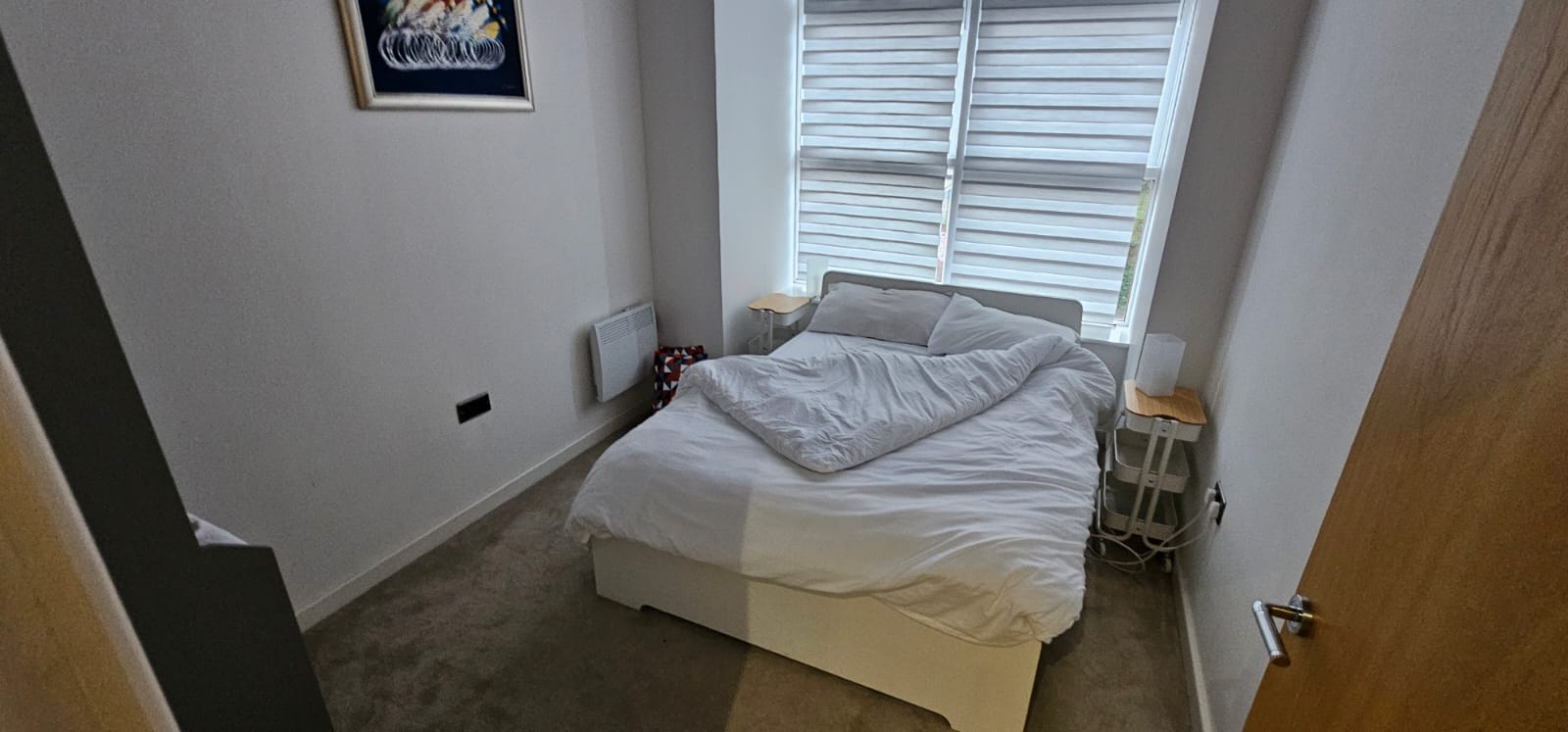 Messy bedroom before cleaning